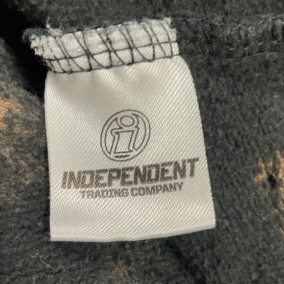 Rockstar Original Bleach Skull Hoodie sz Large Heavily Distressed Flame Graphic - Picture 15 of 16